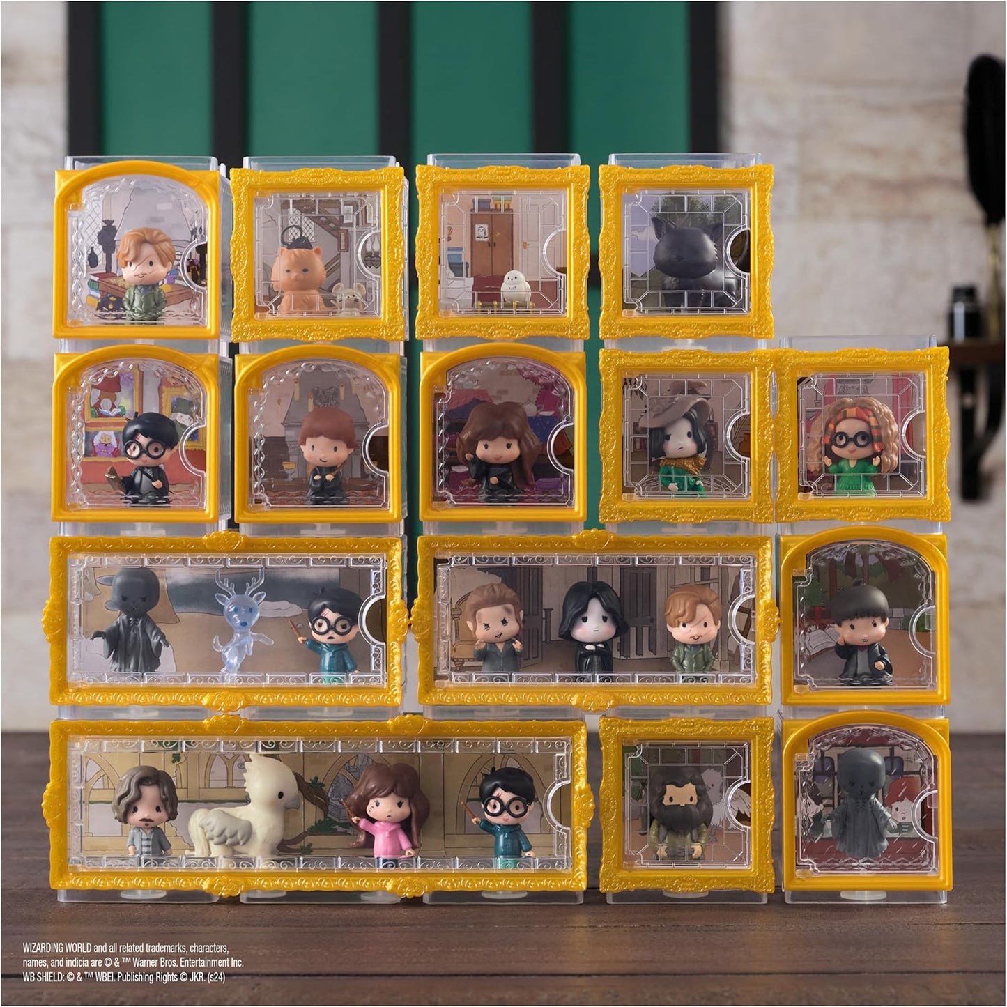 Harry Potter, Micro Magical Moments Year 3 Figure Set with Harry, Stag Patronus, Dementor & Display Case, Kids Toys for Ages 6 and Up