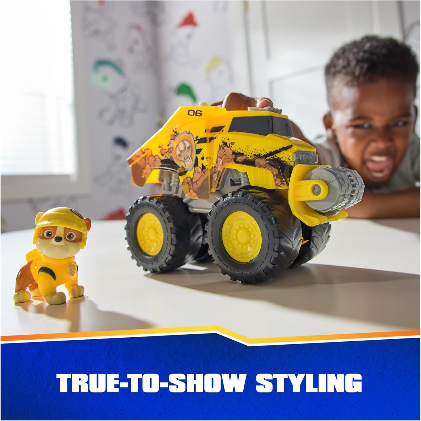 : Rescue Wheels Rubble’S Bulldozer, Toy Truck with Vehicle Transformation and Collectible Action Figure, Kids Toys for Boys & Girls Ages 3+