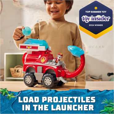 Jungle Pups, Marshall Elephant Firetruck with Projectile Launcher, Toy Truck with Action Figure, Kids Toys for Boys & Girls Ages 3 and Up