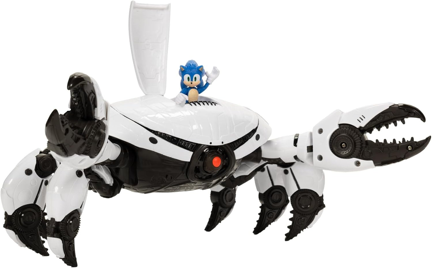 Sonic 3 Movie Toys Crab Mech Pinching Claws Playset with 2.5 Inch Sonic Action Figure Officially Licensed 3 Movie Playset Toys for Kids