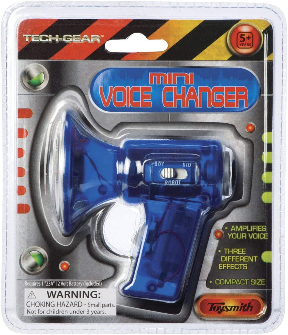 Tech Gear Multi Voice Changer – Amplifies Voice with 8 Fun Effects, Fun Toy or Gift for Kids Ages 5+- Christmas Gifts, Stocking Stuffer, 6.5”, Colors May Vary