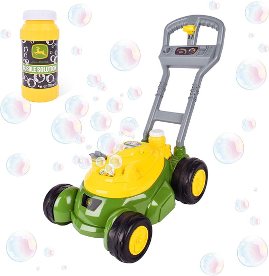 Bubble Lawn Mower for Toddlers, Bubble Blowing Machines, Indoor and Outdoor Gardening Toy, Birthday, Party Favor for Preschool Girls and Boys, No Batteries Required, 2+