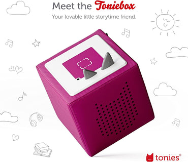 Toniebox Audio Player Starter Set with Playtime Puppy - Listen, Learn, and Play with One Huggable Little Box - Purple