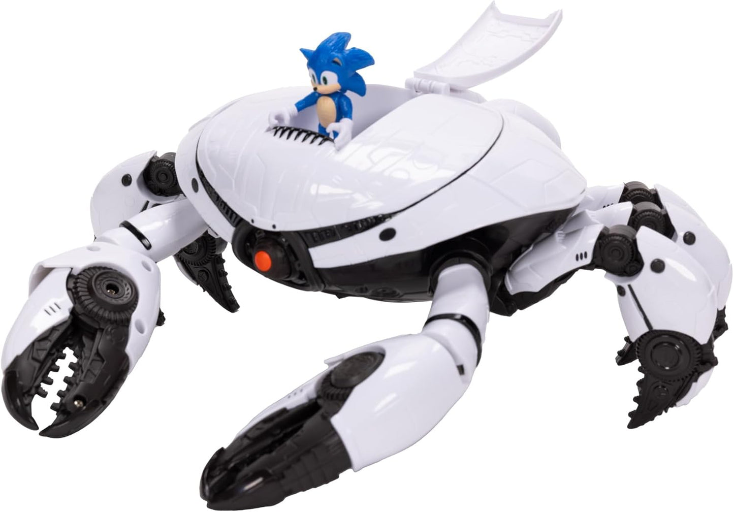 Sonic 3 Movie Toys Crab Mech Pinching Claws Playset with 2.5 Inch Sonic Action Figure Officially Licensed 3 Movie Playset Toys for Kids