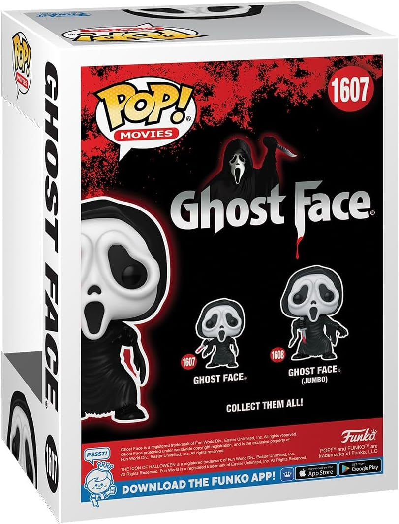 POP! Movies: Ghostface - Ghostface - Glow in the Dark - Collectable Vinyl Figure - Gift Idea - Official Merchandise - for Kids & Adults - Horror Fans