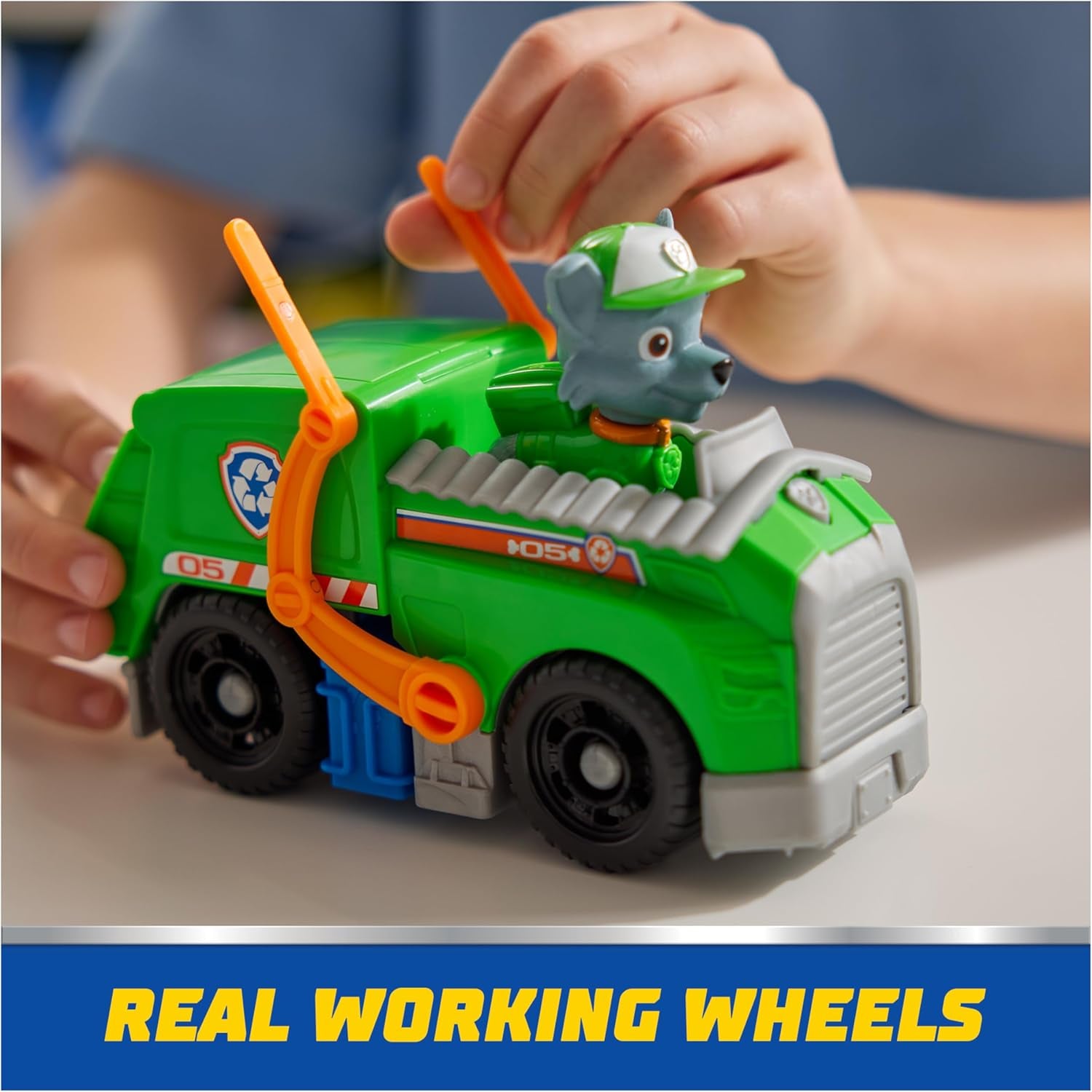 , Rocky’S Recycle Truck, Toy Vehicle with Collectible Action Figure, Sustainably Minded Kids Toys for Boys & Girls Ages 3 and Up