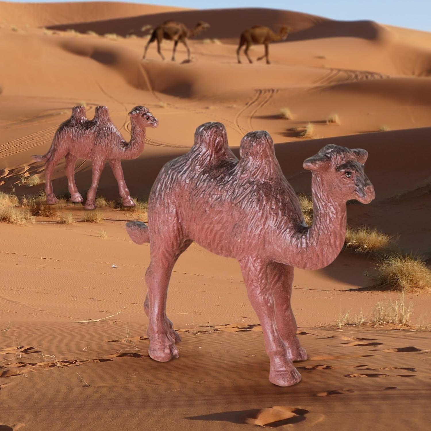 – 60 Pcs Wild Creatures Tube – Realistic Mini Animal Figurines – Lion, Hippo, Tiger, Bear & More Safari Animals – Plastic Educational Toys for Kids and Toddlers 3 Years +