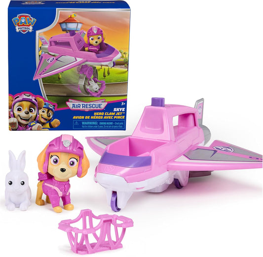 : Air Rescue Skye Action Figure & Hero Claw Jet Plane with Retractable Claw, Rescue Basket & Bunny, Kids Toys for Boys & Girls Ages 3+