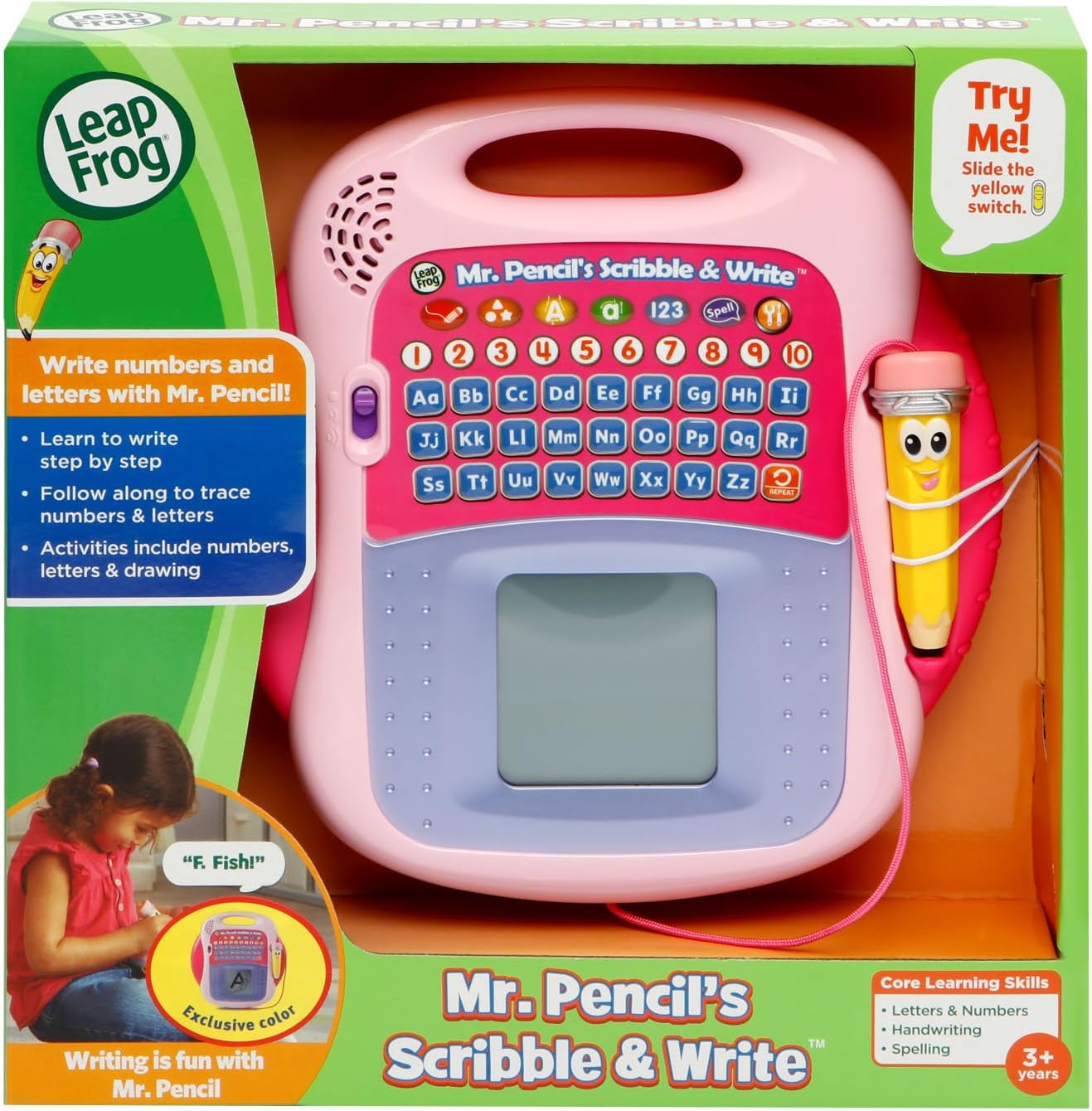 Mr. Pencil'S Scribble and Write, Pink