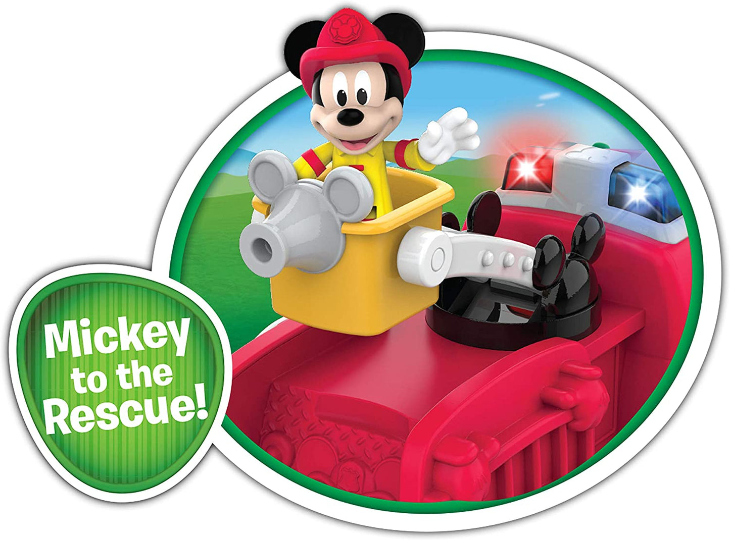’S Mickey Mouse Mickey’S Fire Engine, Figure and Vehicle Playset, Lights and Sounds, Officially Licensed Kids Toys for Ages 3 up by