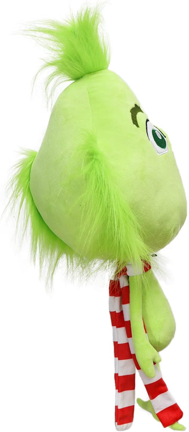 RELIGES 22" Green Christmas Monster Plush Toy – Soft Christmas Stuffed Animal Doll for Boys and Girls, Perfect for Christmas Decorations and Gifts (Green)
