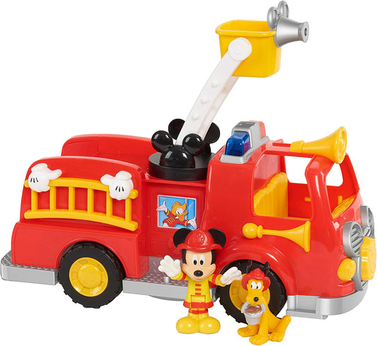 ’S Mickey Mouse Mickey’S Fire Engine, Figure and Vehicle Playset, Lights and Sounds, Officially Licensed Kids Toys for Ages 3 up by