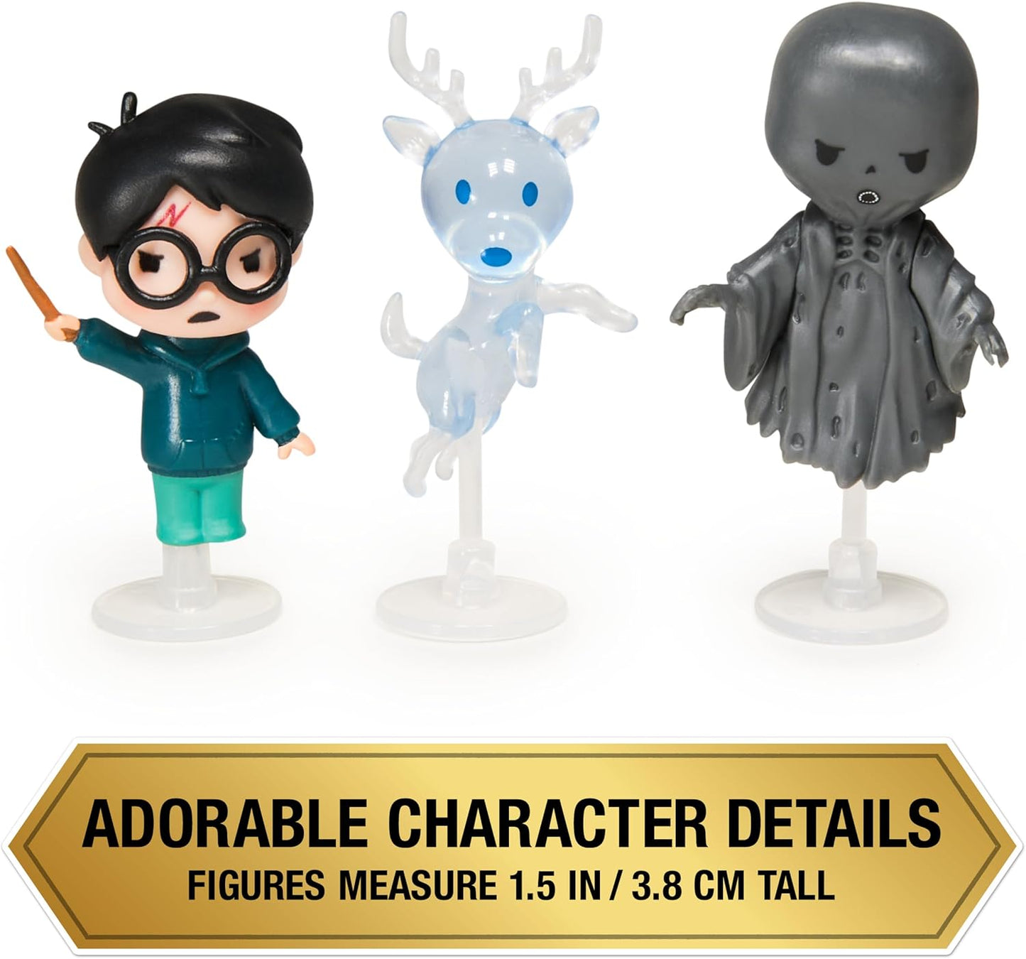 Harry Potter, Micro Magical Moments Year 3 Figure Set with Harry, Stag Patronus, Dementor & Display Case, Kids Toys for Ages 6 and Up