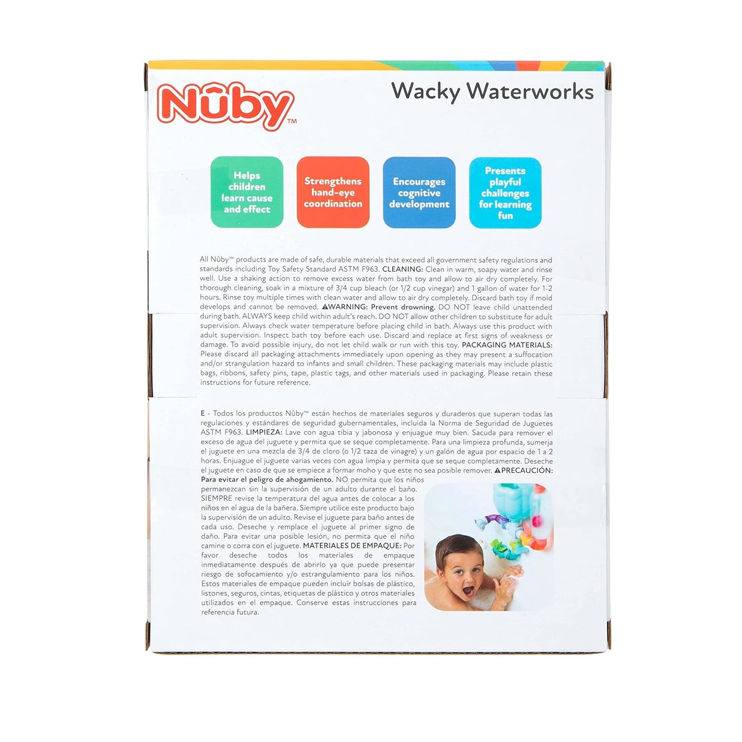 Wacky Waterworks Pipes Bath Toy - Baby Bathtub Toy with Interactive Features for Cognitive Development