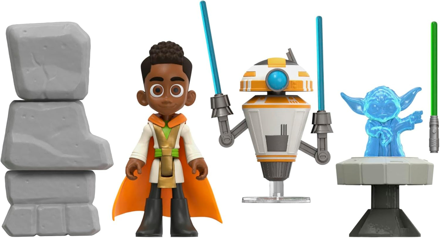 : Young Jedi Adventures Tenoo Jedi Temple, 20-Inch-Tall Playset with Lights & Sounds, 2 Action Figures, Preschool Toys for 3 Year Old Boys & Girls & Up
