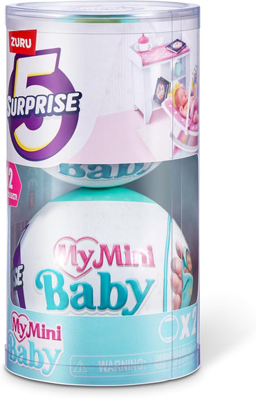 My Mini Baby Series 1 (2 Pack) by , Collectible Mystery Capsule, Toy for Girls, Realistic Miniature Baby, Playset and Accessories
