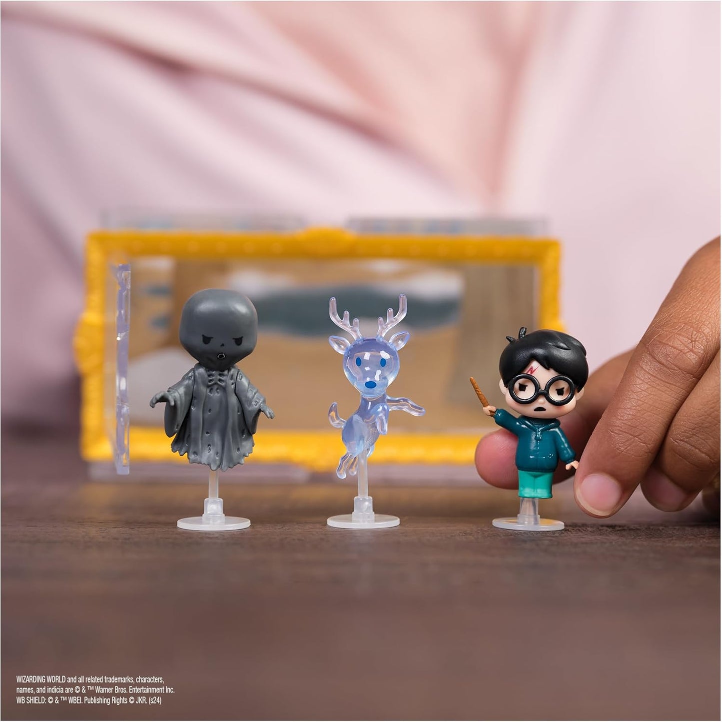 Harry Potter, Micro Magical Moments Year 3 Figure Set with Harry, Stag Patronus, Dementor & Display Case, Kids Toys for Ages 6 and Up