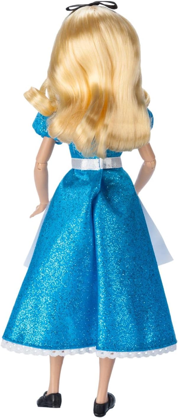 Disney Store Dolls & Games Princess Classic Doll (Alice), 11 Inches, Includes Brush with Molded Details, Fully Posable Toy in Classic Outfit Princess Toys
