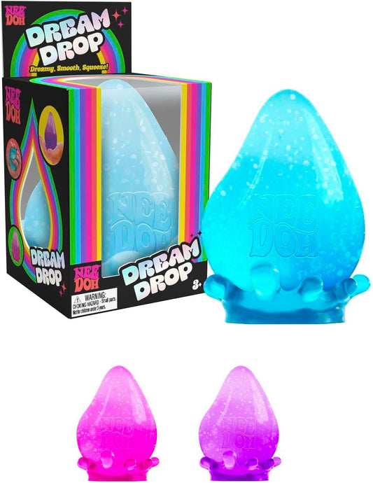Needoh Dream Drop - 3" Sensory Squeeze Toy for Relaxation and Stress Relief - Assorted Colors