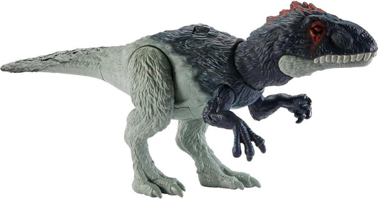 Mattel Jurassic World Wild Roar Dinosaur Toy – Eocarcharia with Sound, Attack Move & Digital Play (11")