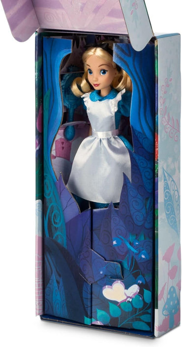 Disney Store Dolls & Games Princess Classic Doll (Alice), 11 Inches, Includes Brush with Molded Details, Fully Posable Toy in Classic Outfit Princess Toys
