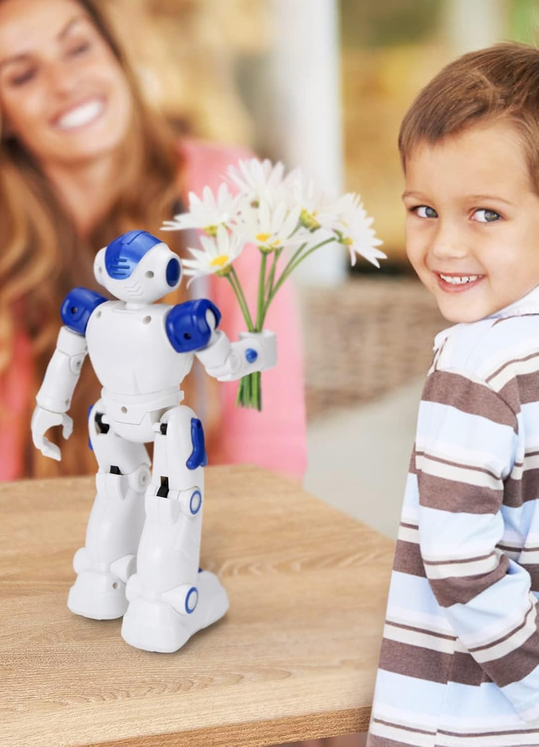 KingsDragon Smart RC Robot Toy – Programmable, Gesture & Remote Control Robot for Kids Ages 3–8 – Talking, Dancing, Interactive Gift for Boys & Girls
