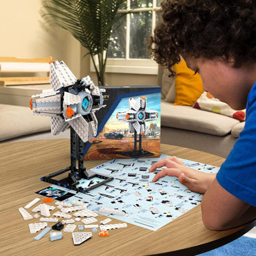 Ghost Shell Building Blocks for Kids Ages 9+, Generalist Shell Building Toy Sets, Featuring a Display Stand, Lightfall Model Toy, Compatible with Lego for Adults, Game Fans (378 Pieces)