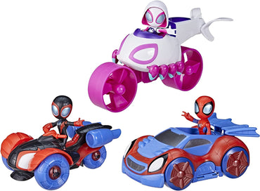 Team Spidey Change ‘N Go Riders Playset, 3 Toy Cars and Action Figures, Marvel Super Hero Toys for 3 Year Old Boys and Girls and up (Amazon Exclusive)