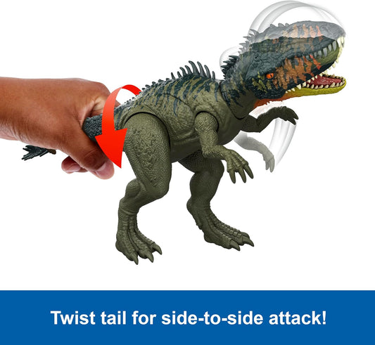 Jurassic World Rebirth Gigantic Thrashers Tyrannotitan Dinosaur Toy – Tail-Activated Rampage Attacks & App Connected Play