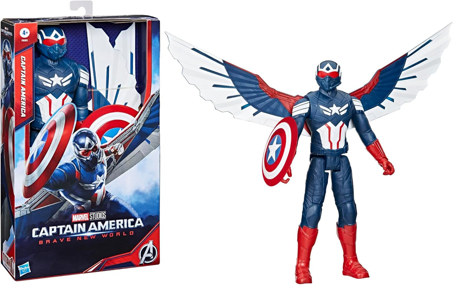 Captain America Toy – 12-Inch Marvel Action Figure with Shield | Brave New World Superhero Toy for Kids