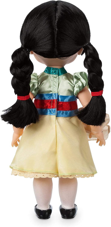 Disney Store Animators' Collection Mulan Doll - 16 Inches, Includes Little Brother with Molded Details, Fully Posable Toy in Satin Dress - Suitable for Ages 3+ Toy Figure