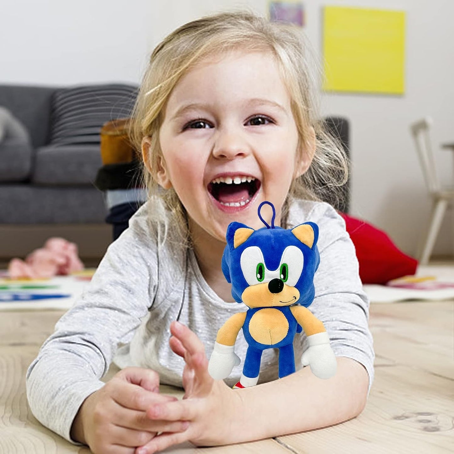 Sonic Plush Doll,The Hedgehog 2 the Movie Plush,Knuckles Sonic Plush Toy, Shadow Stuffed Animals Plush Pillow, Gift for Kids