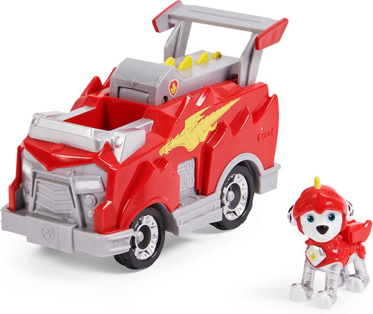 Paw Patrol, Rescue Knights Marshall Transforming Toy Car with Collectible Action Figure, Kids Toys for Ages 3 and up