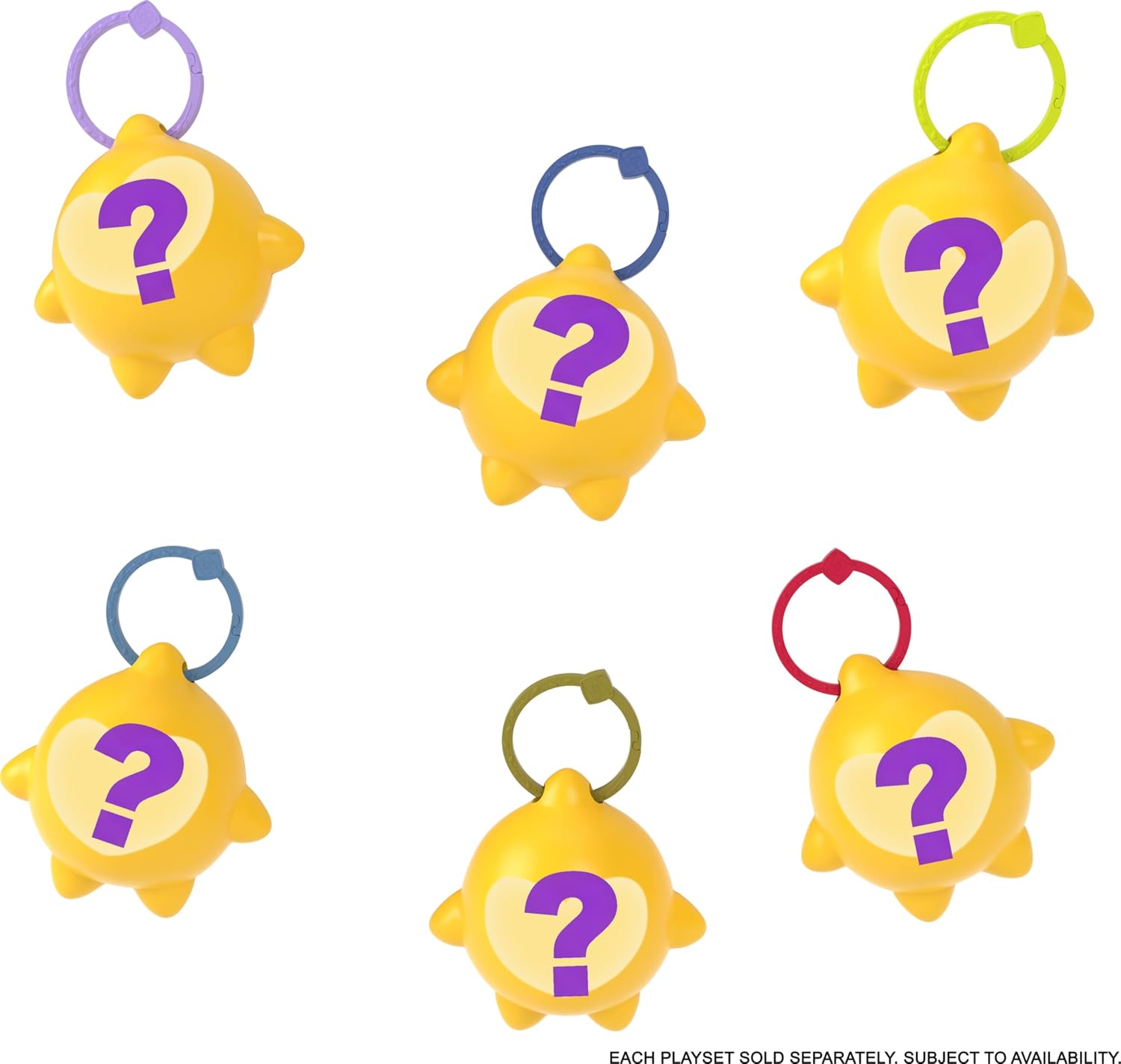 Mattel Disney Wish Rosas Castle Dollhouse Playset with 2 Posable Mini Dolls + Mattel Disney Wish Mini Doll Surprise, Keychain Compact (Styles May Vary)