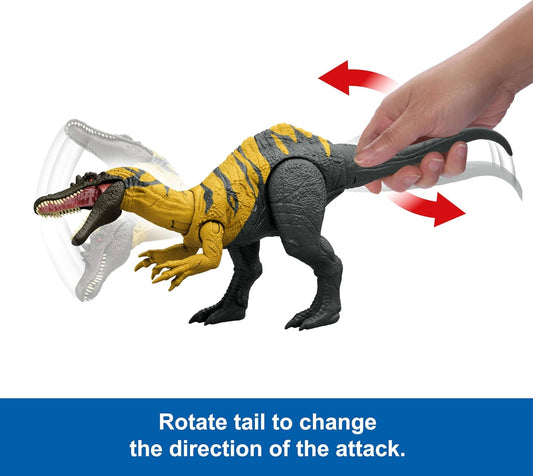 Mattel Jurassic World Wild Roar Dinosaur Toy – Posable Figure with Roar Sound & Attack Action