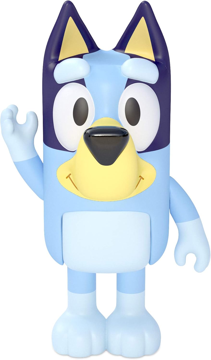 Bluey Family Figure 4-Pack – Includes Bluey, Bingo, Mum (Chilli) & Dad (Bandit) – Poseable Collectible Toy Figures for Kids Ages 3+ – Durable Cake Toppers & Gifts for Toddlers and Fans