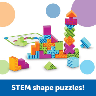 STEM Explorers Brainometry - 34 Pieces, Ages 5+ STEM Toys for Kids, Brain Teaser Toys and Games, Kindergarten Games,Back to School