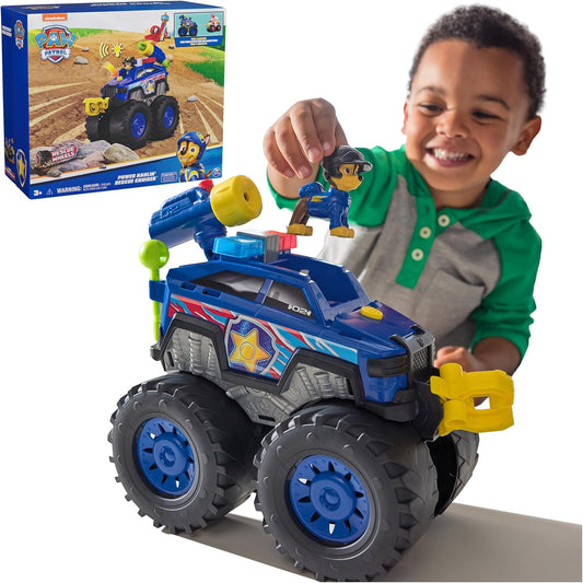 : Rescue Wheels Chase’S Power Haulin’ Cruiser, Toy Truck with Launcher, Motorized Winch, Lights & Sounds, Kids Toys for Boys & Girls Ages 3+