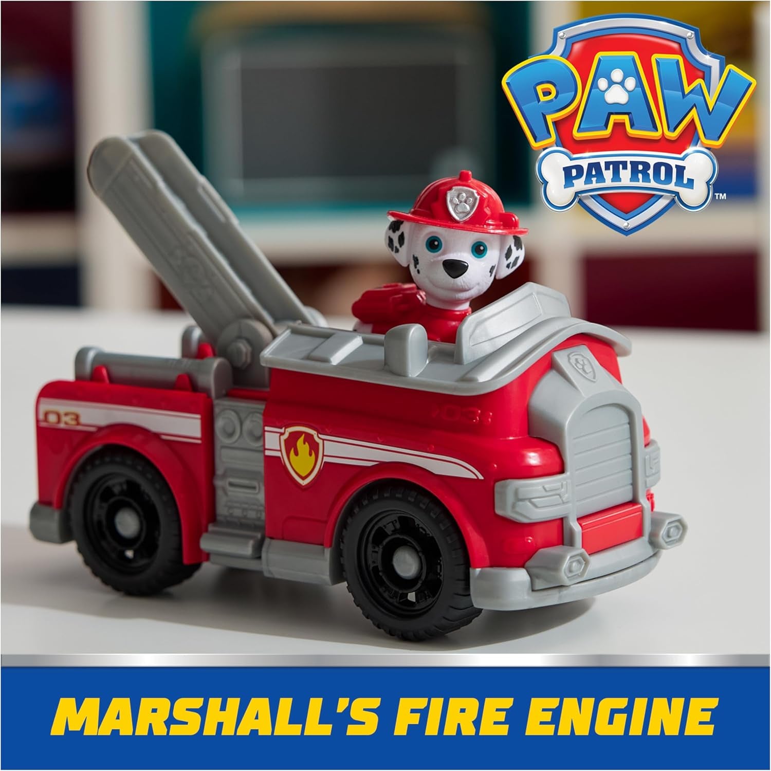 , Marshall’S Firetruck, Toy Vehicle with Collectible Action Figure, Sustainably Minded Kids Toys for Boys & Girls Ages 3 and Up