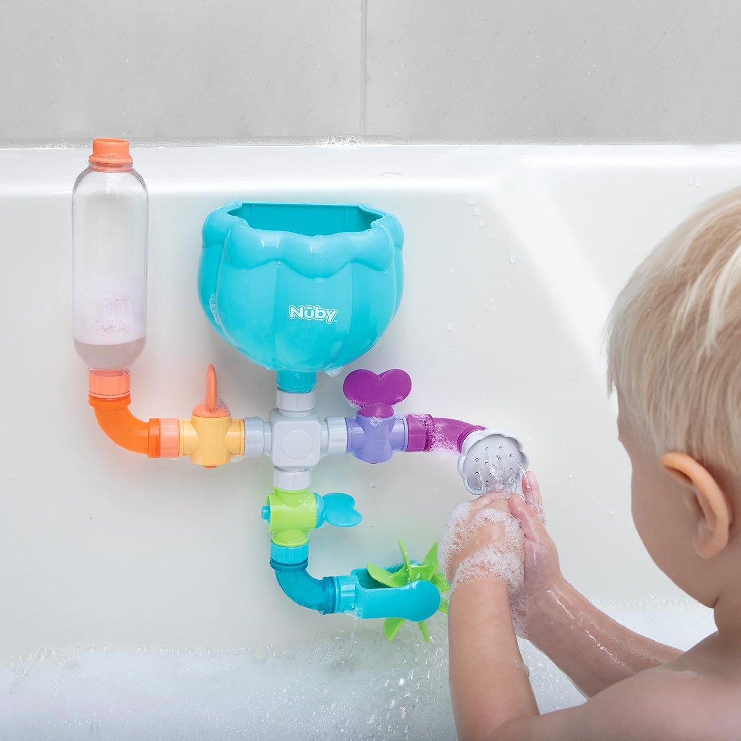 Wacky Waterworks Pipes Bath Toy - Baby Bathtub Toy with Interactive Features for Cognitive Development