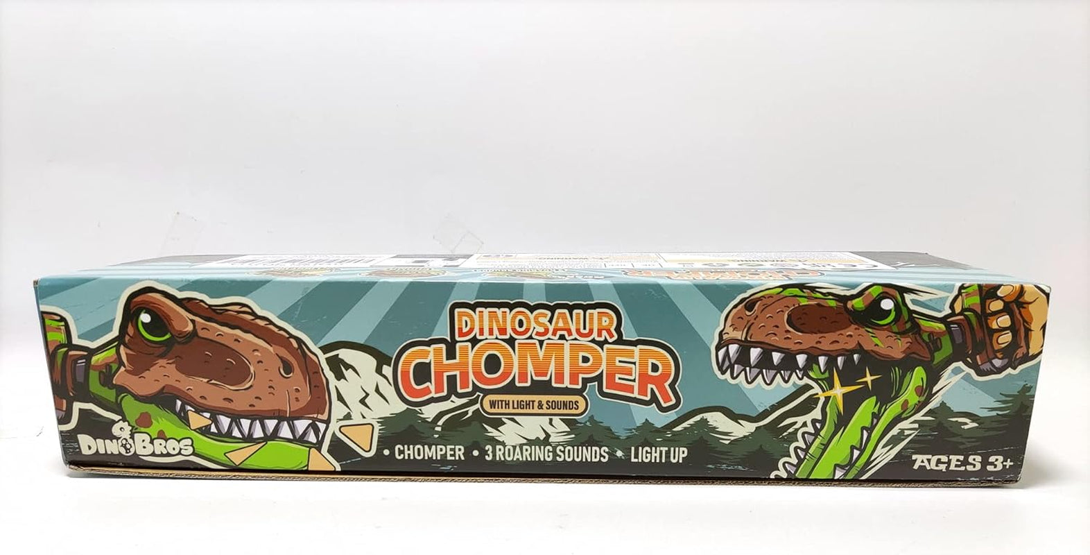 Dinosaur Chomper Toys for Kids with 3 Roar Sounds and Light Jurassic Dinosaurs Grabber Claw T-Rex Reacher Robot Hand Pincher Dino Snapper