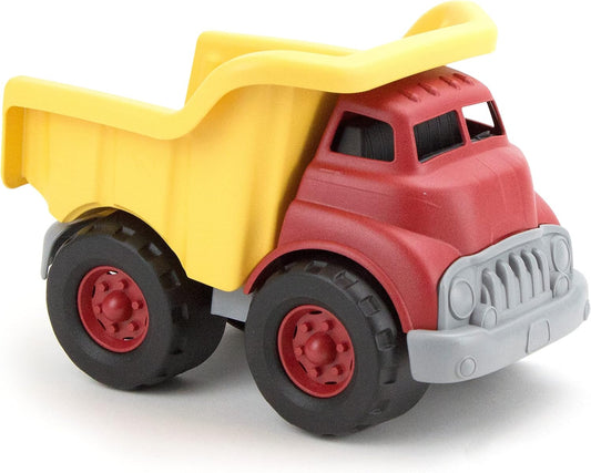 Green Toys Dump Truck in Yellow and Red - BPA Free, Phthalates Free Toys for Gross/Fine Motor Skill Development. Pretend Play , Red/Yellow