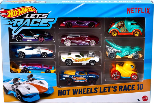 Hot Wheels Let’s Race 10–Toy Cars & Trucks