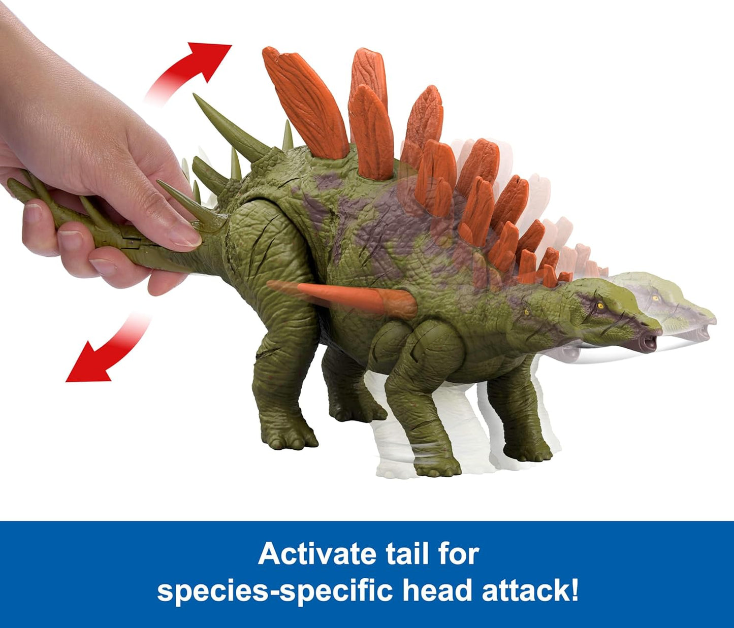 Jurassic World Wild Roar Dinosaur Toy – Roaring Sound & Tail Attack Action