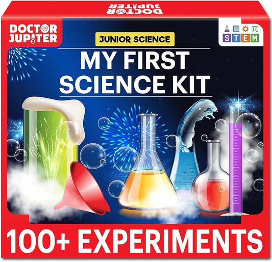 My First Science Kit for Kids Ages 4-5-6-7-8| Birthday Gift Ideas for 4-8-12 Year Old Boys & Girls| Toy Stem Kit with 100+ Experiments| Learning & Educational, Preschool Activities