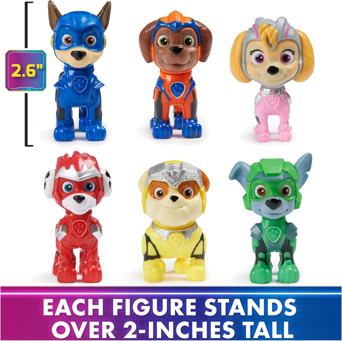 : the Mighty Movie, Toy Figures Gift Pack, with 6 Collectible Action Figures, Kids Toys for Boys and Girls Ages 3 and Up