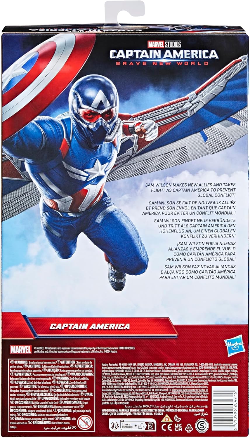 Captain America Toy – 12-Inch Marvel Action Figure with Shield | Brave New World Superhero Toy for Kids