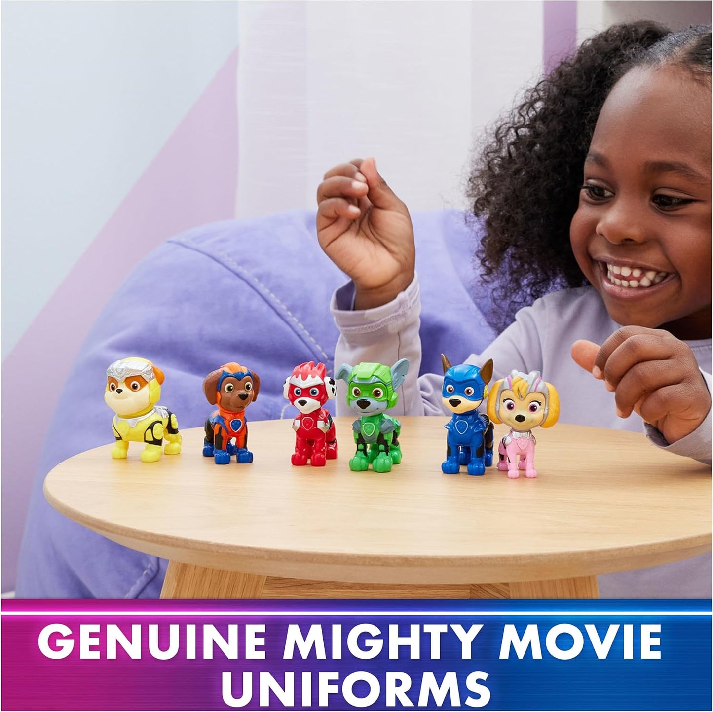 : the Mighty Movie, Toy Figures Gift Pack, with 6 Collectible Action Figures, Kids Toys for Boys and Girls Ages 3 and Up
