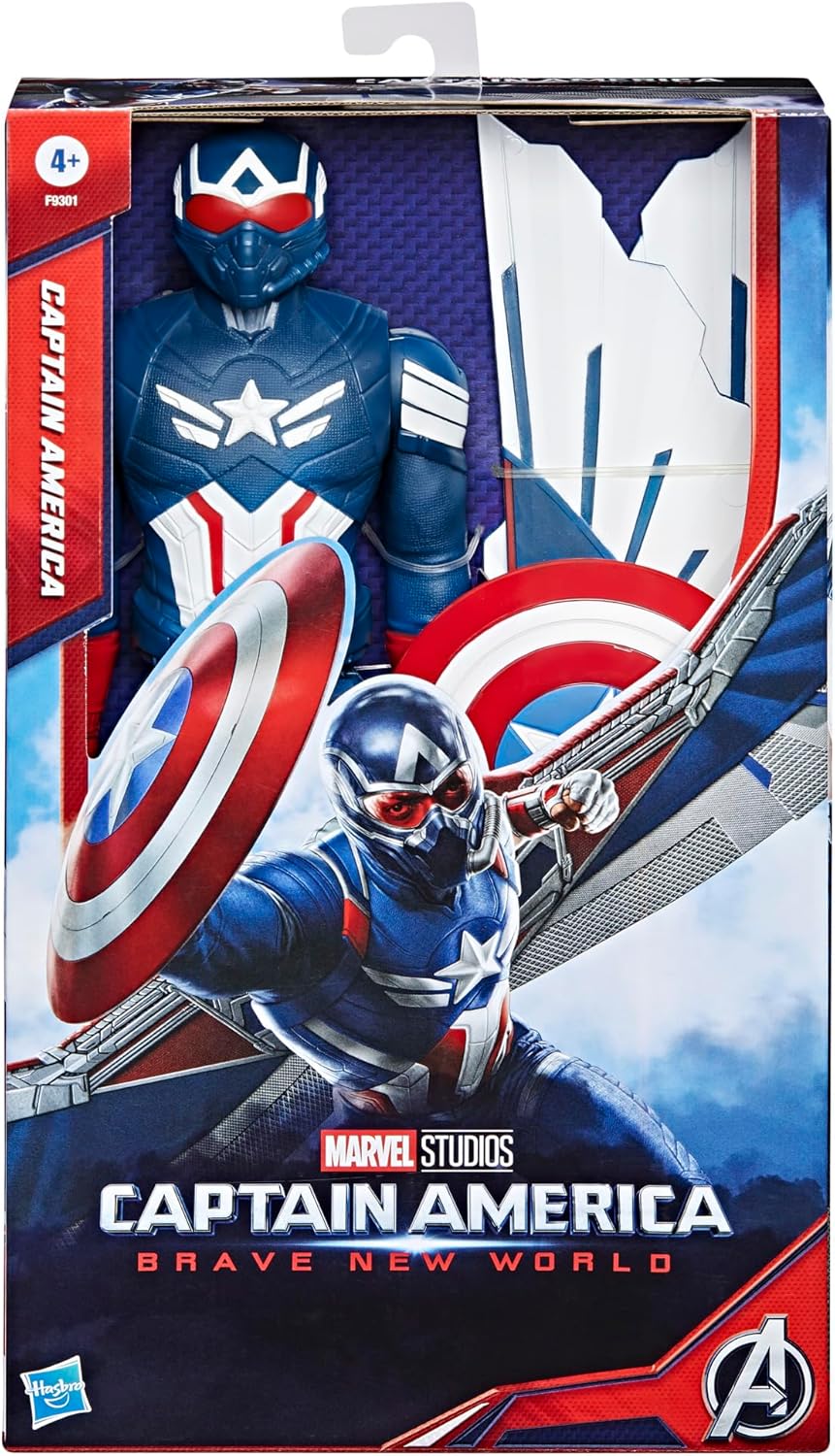 Captain America Toy – 12-Inch Marvel Action Figure with Shield | Brave New World Superhero Toy for Kids