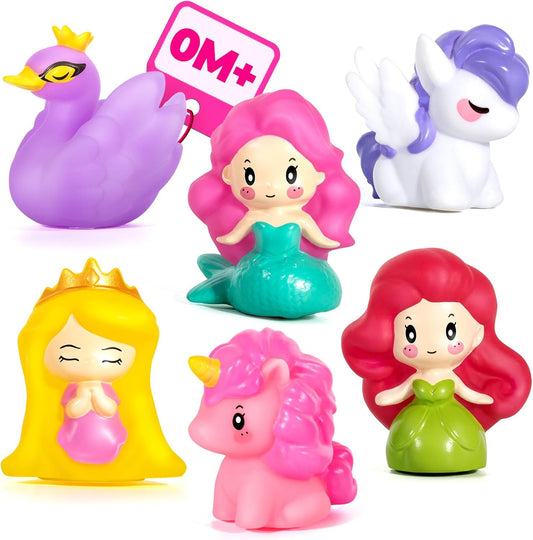 Baby Bath Toys - No Hole Bath Toys for Kids, Bath Tub Shower Toys for Newborn Baby